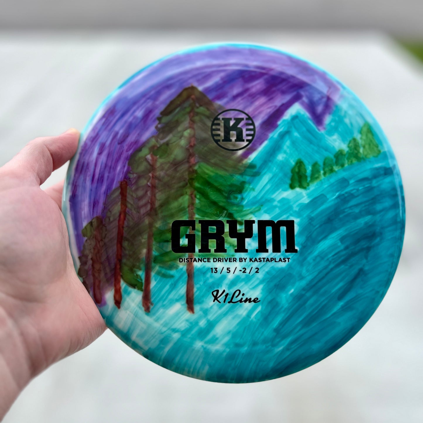 Drippy Dyed (Bob Ross Trees) Kastaplast Grym Disc